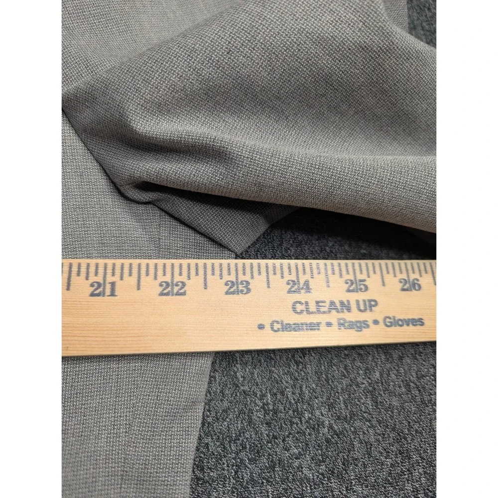 J. Ferrar Mens Slim Fit Blazer Light Gray Textured 2-Button Sport Coat 46‎ Reg